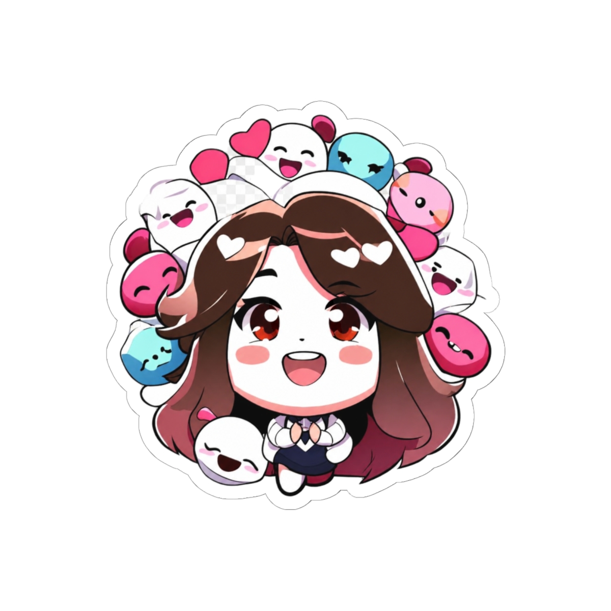 pokimane open - sticker - Pokimane official Stickers merch