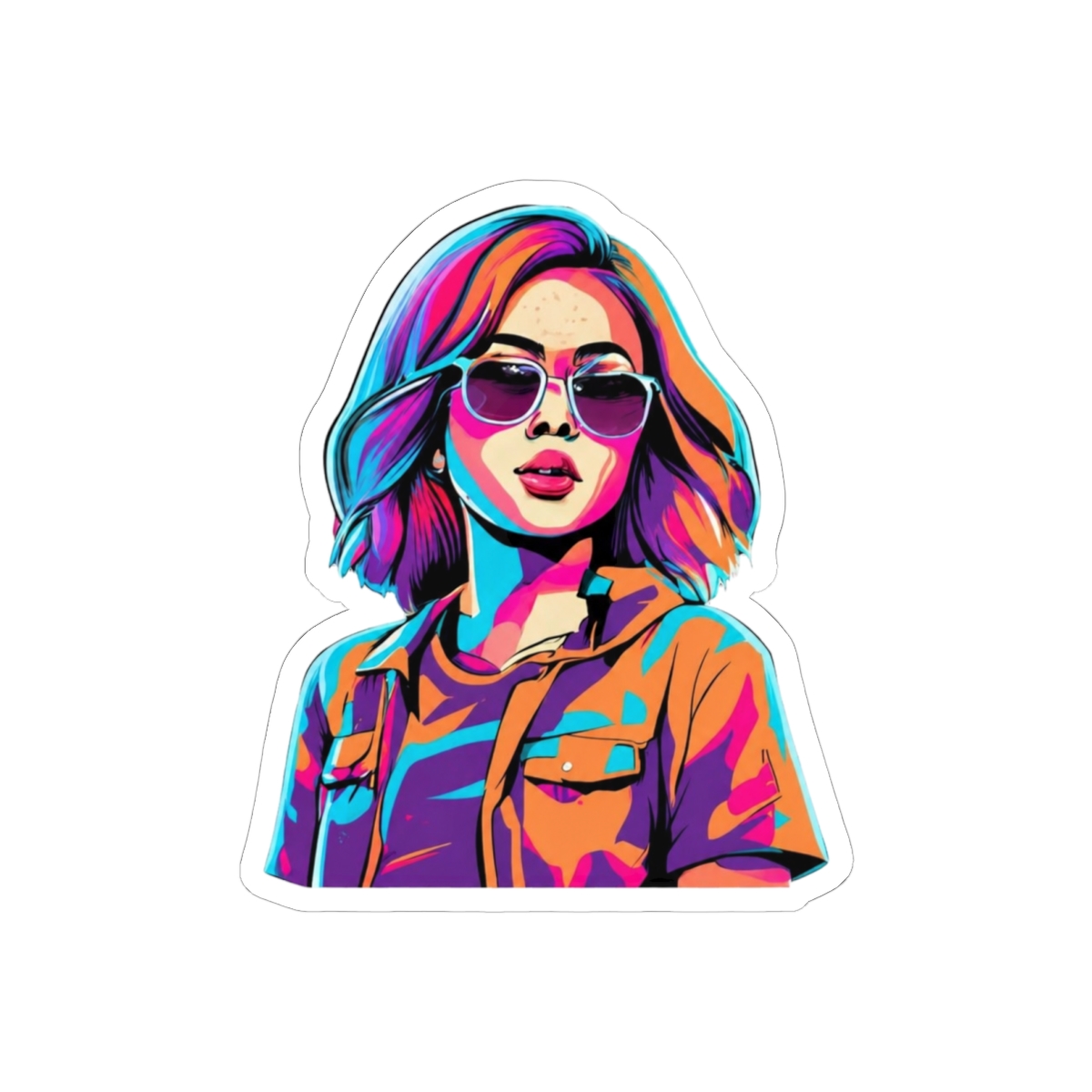 pokimane open cool,streaming queen - Pokimane official Stickers merch