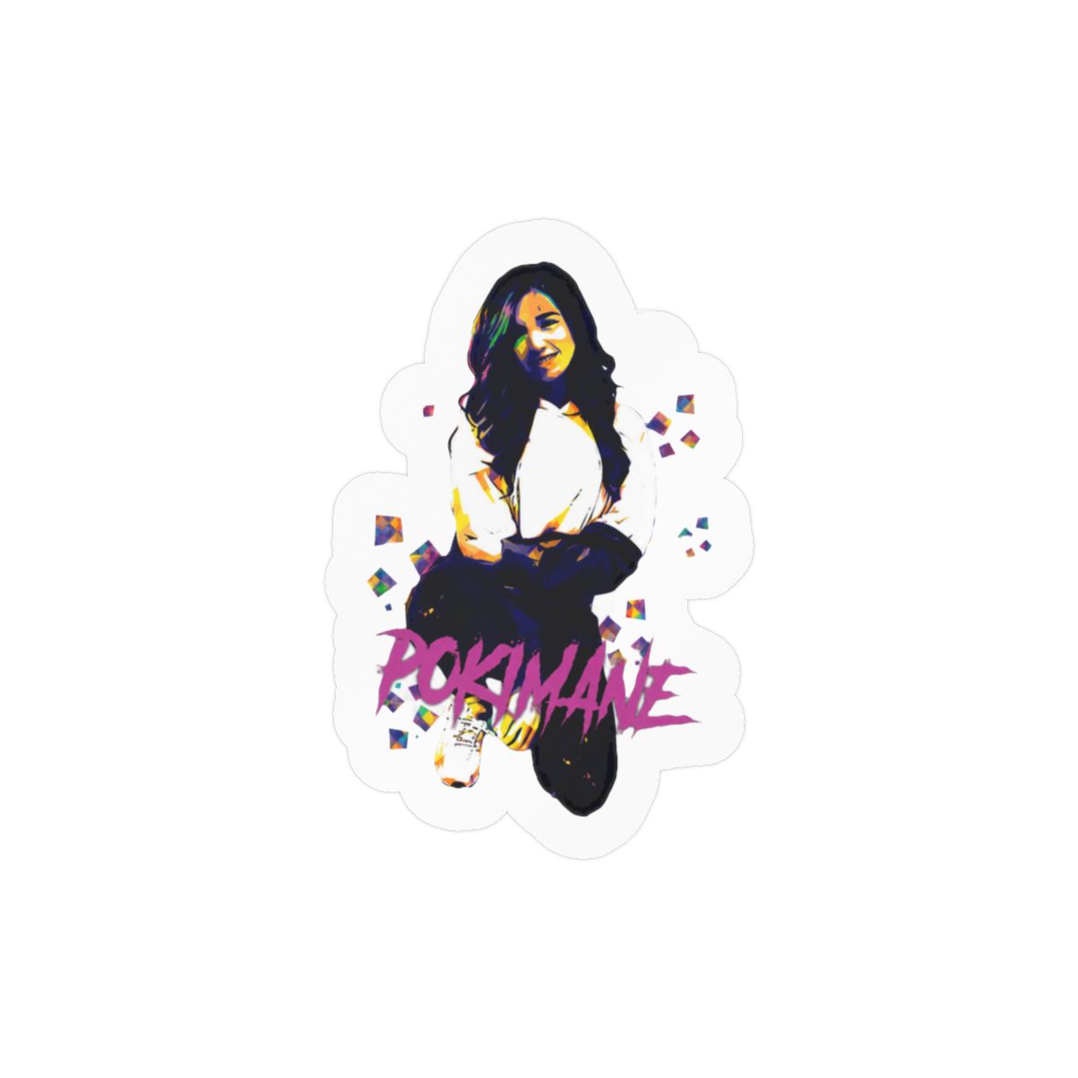 Pokimane Cute Sticker | Adorable Vinyl Decal